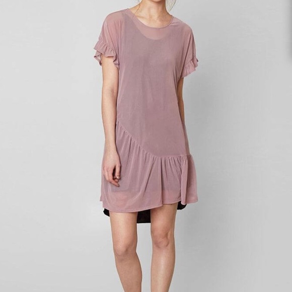 grehy Tops - GREHY MAUVE MESH TUNIC TOP XS THE BUCKLE